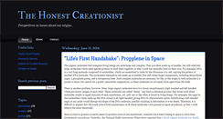 Desktop Screenshot of honestcreationist.com